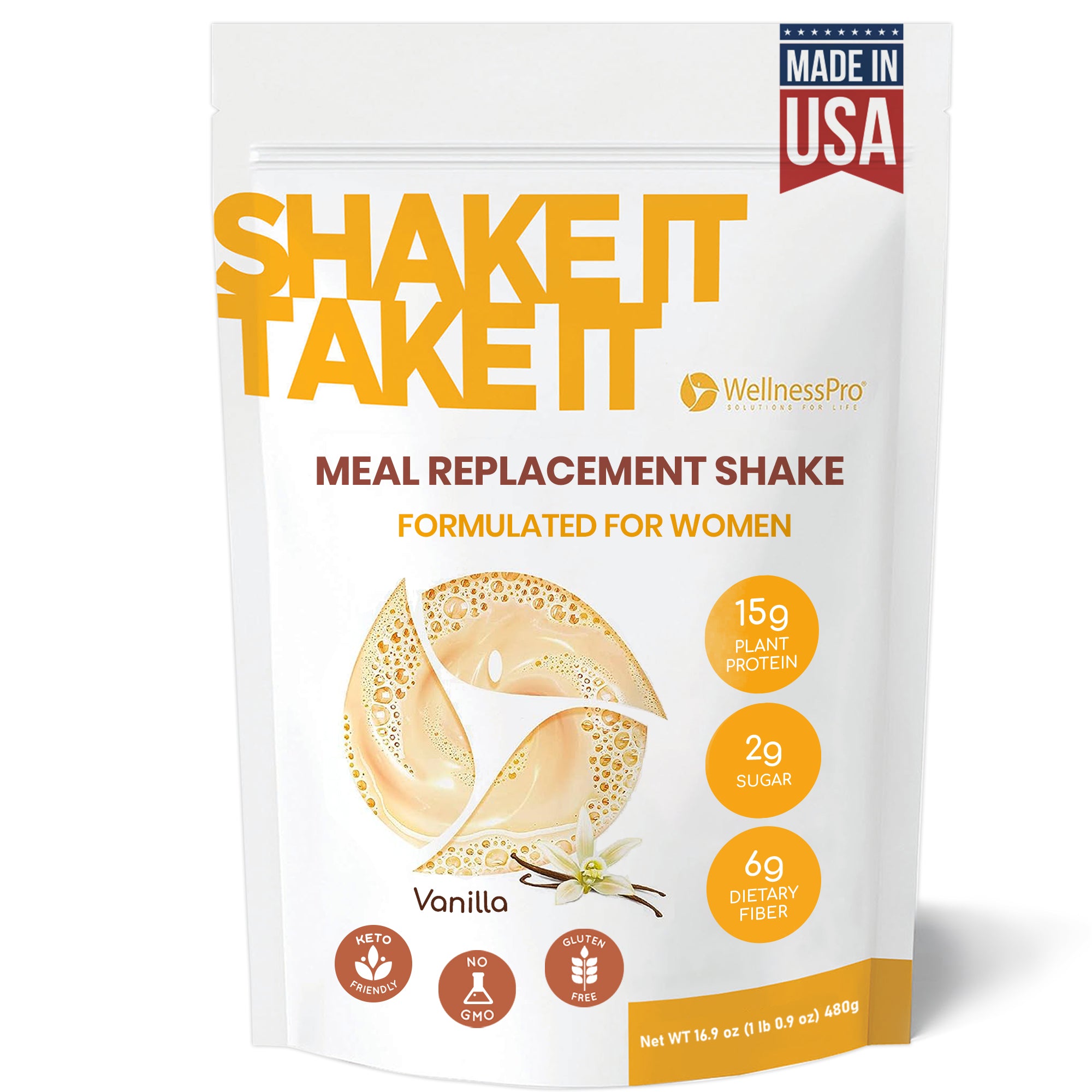 Protein & Probiotics Shake Mix, Vanilla Flavor Nutrition Facts