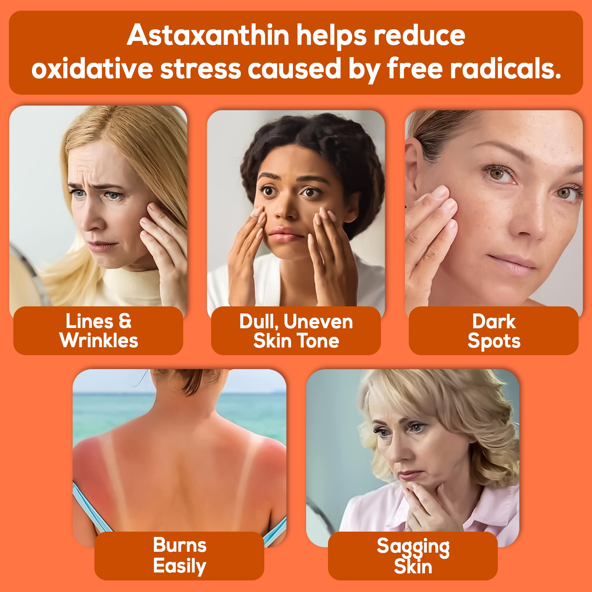 HARMONIFY Astaxanthin 12mg – 60 Softgels | 60-Day Supply | With Olive Oil & Vitamin E | Potent Antioxidant Support for Skin, Eyes & Joints