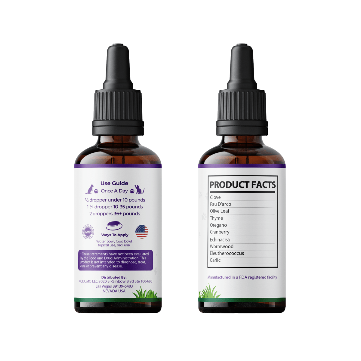 Antibiotic for Dogs & Cats | Dog & Cat Health Supplies Drops | Herbal Remedy with Cranberry, Respiratory & Cold Drop | 2 Fl.Oz - HARMONIFY - Antibiotic for Dogs & Cats | Dog & Cat Health Supplies Drops | Herbal Remedy with Cranberry, Respiratory & Cold Drop | 2 Fl.Oz - HARMONIFY - Pet Supplement - 