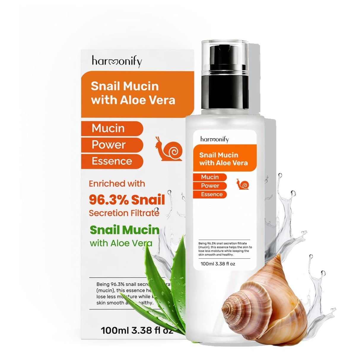 HARMONIFY Snail Mucin Serum, 96,3% Power Repairing Essence 3.38 fl.oz - HARMONIFY - HARMONIFY Snail Mucin Serum, 96,3% Power Repairing Essence 3.38 fl.oz - HARMONIFY - HARMONIFY Snail Mucin Serum, 96,3% Power Repairing Essence 3.38 fl.oz Korean Skincare 100ml - HARMONIFY - HARMONIFY Snail Mucin Serum, 96,3% Power Repairing Essence 3.38 fl.oz Korean Skincare 100ml - 069 - HRF - SnailMucin - HARMONIFY - Beauty - 850056258180 - 069 - HRF - SnailMucin - HARMONIFY - Beauty - 850056258180 - 069 - HRF 