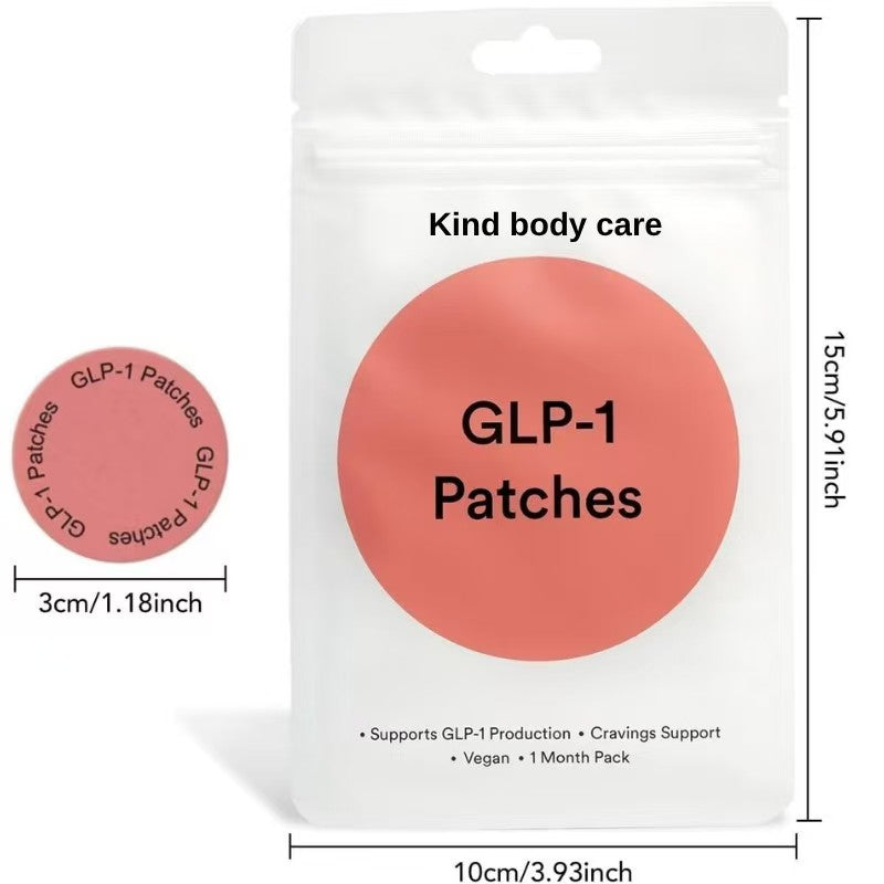 HARMONIFY GLP-1 Patches with L-Glutamine Berberine Chromium Pomegranate Cinnamon Ginger Root Artemisia Selengensis & Rose Flower Oil - 1 Pack 30 Patches - Leaf