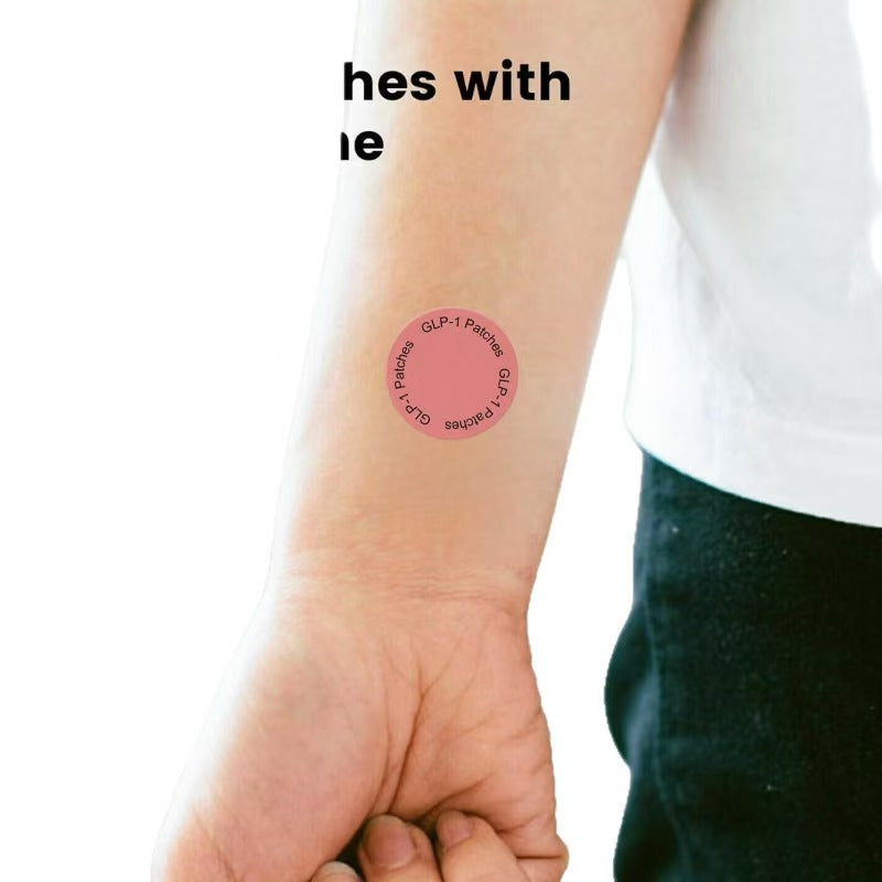 HARMONIFY GLP-1 Patches with L-Glutamine Berberine Chromium Pomegranate Cinnamon Ginger Root Artemisia Selengensis & Rose Flower Oil - 1 Pack 30 Patches - Leaf