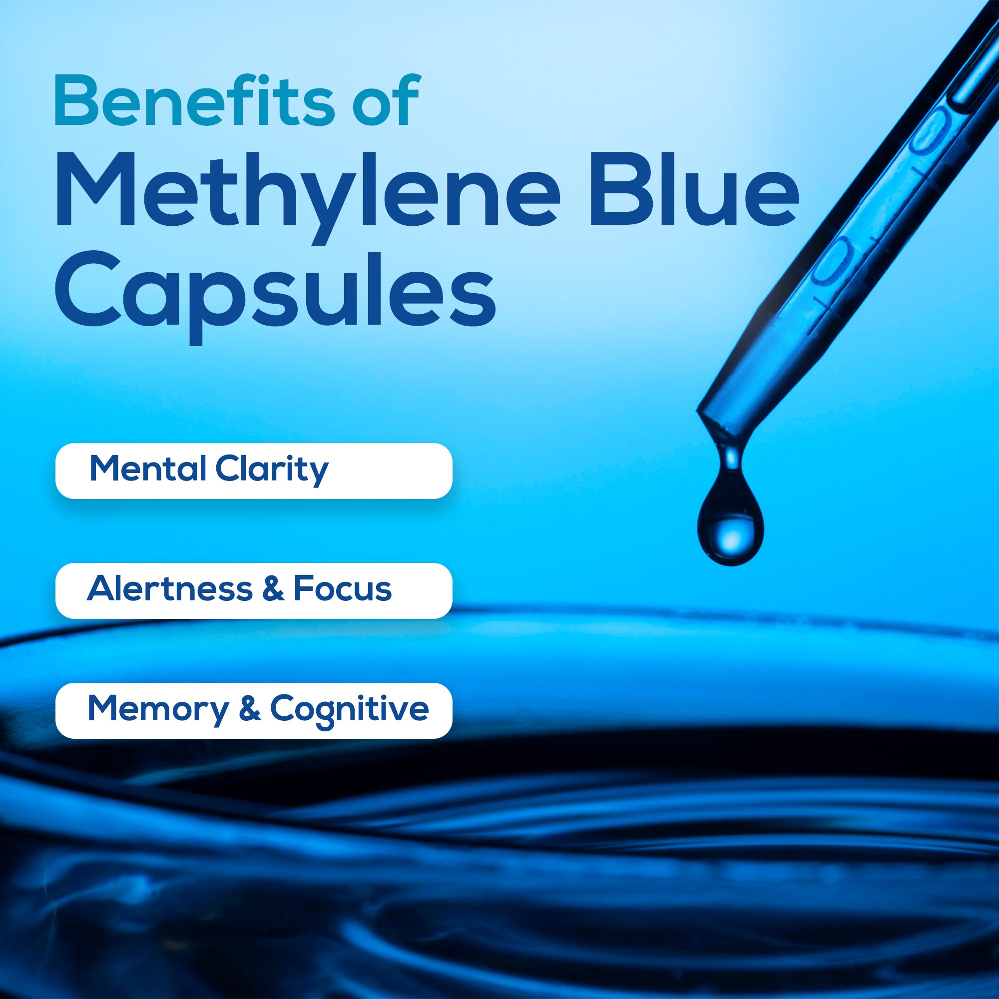 HARMONIFY Methylene Blue Capsule 1000 mg + 7 Mushroom Extract Complex – Brain & Immune Support | 60 Capsules