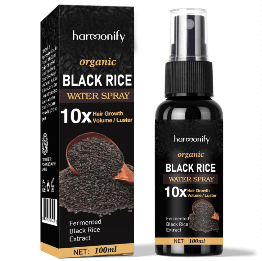 Korean Cosmetic Organic Black Rice Water for Hair Growth, Vegan Rice Water Spray for Hair Loss, Natural Hair Growth Serum, Fermented Rice Water, Hair Regrowth Treatment for Men and women, Non - Greasy Hair Care Products - HARMONIFY - Korean Cosmetic Organic Black Rice Water for Hair Growth, Vegan Rice Water Spray for Hair Loss, Natural Hair Growth Serum, Fermented Rice Water, Hair Regrowth Treatment for Men and women, Non - Greasy Hair Care Products - HARMONIFY - Korean Cosmetic Organic Black Ri