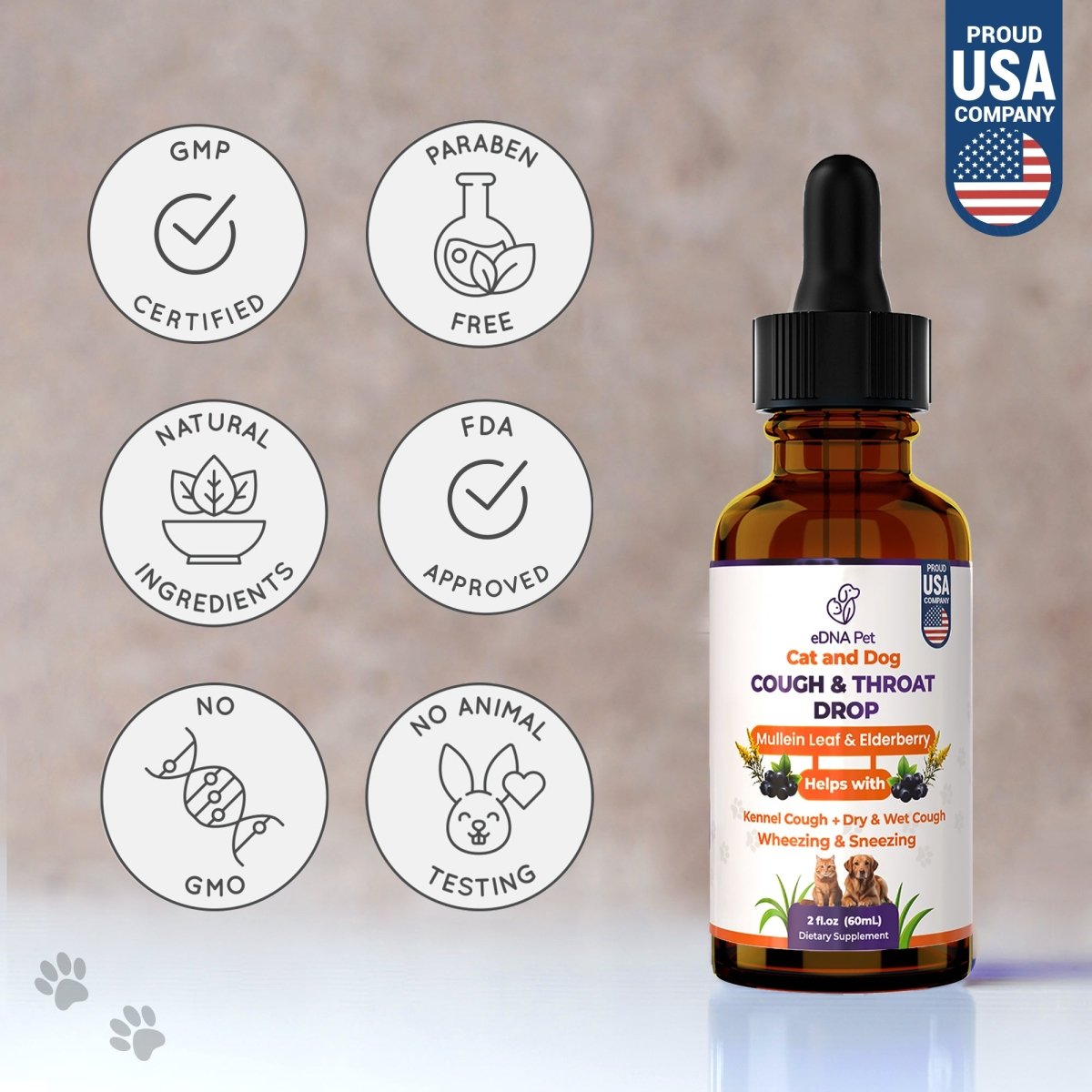 Kennel Cough Drops for Dogs & Cats | Pure Dog Cough Supplement | Fast - Acting Relief for Kennel Cough Symptoms | Soothes Throat & Respiratory System | Canine Cough Support - HARMONIFY - Kennel Cough Drops for Dogs & Cats | Pure Dog Cough Supplement | Fast - Acting Relief for Kennel Cough Symptoms | Soothes Throat & Respiratory System | Canine Cough Support - HARMONIFY - Kennel Cough Drops for Dogs & Cats | Pure Dog Cough Supplement | Fast - Acting Relief for Kennel Cough Symptoms | Soothes Thro