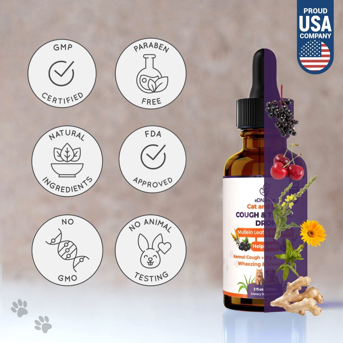 Kennel Cough Drops for Dogs & Cats | Pure Dog Cough Supplement | Fast - Acting Relief for Kennel Cough Symptoms | Soothes Throat & Respiratory System | Canine Cough Support - HARMONIFY - Kennel Cough Drops for Dogs & Cats | Pure Dog Cough Supplement | Fast - Acting Relief for Kennel Cough Symptoms | Soothes Throat & Respiratory System | Canine Cough Support - HARMONIFY - Kennel Cough Drops for Dogs & Cats | Pure Dog Cough Supplement | Fast - Acting Relief for Kennel Cough Symptoms | Soothes Thro