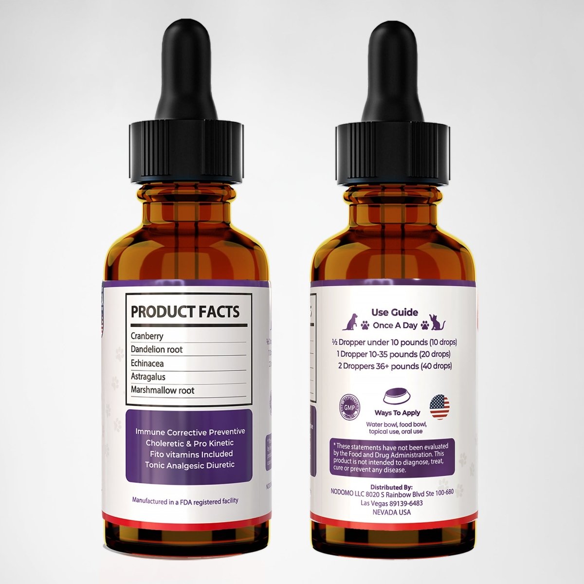 Dog UTI Treatment | Urinary Tract Infection Drops for Cats & Dogs | Cat UTI Remedy | Cranberry Supplement | Kidney Health Support, 2 Fl.Oz - HARMONIFY - Dog UTI Treatment | Urinary Tract Infection Drops for Cats & Dogs | Cat UTI Remedy | Cranberry Supplement | Kidney Health Support, 2 Fl.Oz - HARMONIFY - Pet Supplement - 