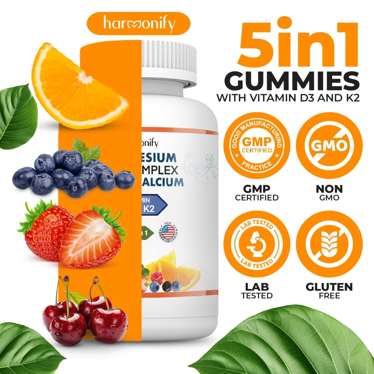 HARMONIFY Magnesium Calcium Zinc with Vitamin D3 & K2 Gummies, 30 Days Serving - HARMONIFY - HARMONIFY Magnesium Calcium Zinc with Vitamin D3 & K2 Gummies, 30 Days Serving - HARMONIFY - HARMONIFY Magnesium Calcium Zinc with Vitamin D3 & K2 Gummies, 30 Days Serving - HARMONIFY - HARMONIFY Magnesium Calcium Zinc with Vitamin D3 & K2 Gummies, 30 Days Serving - HARMONIFY - Supplement - HARMONIFY - Supplement - HARMONIFY - Supplement - 