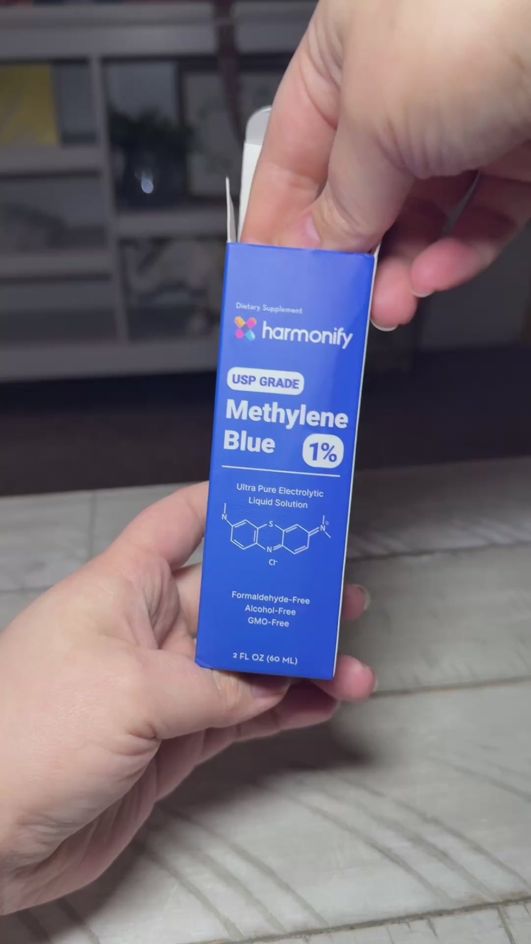 HARMONIFY Methylene Blue 60 ML (2 FL OZ) – Pharmaceutical Grade, 2% USP, Injection-Grade Solution