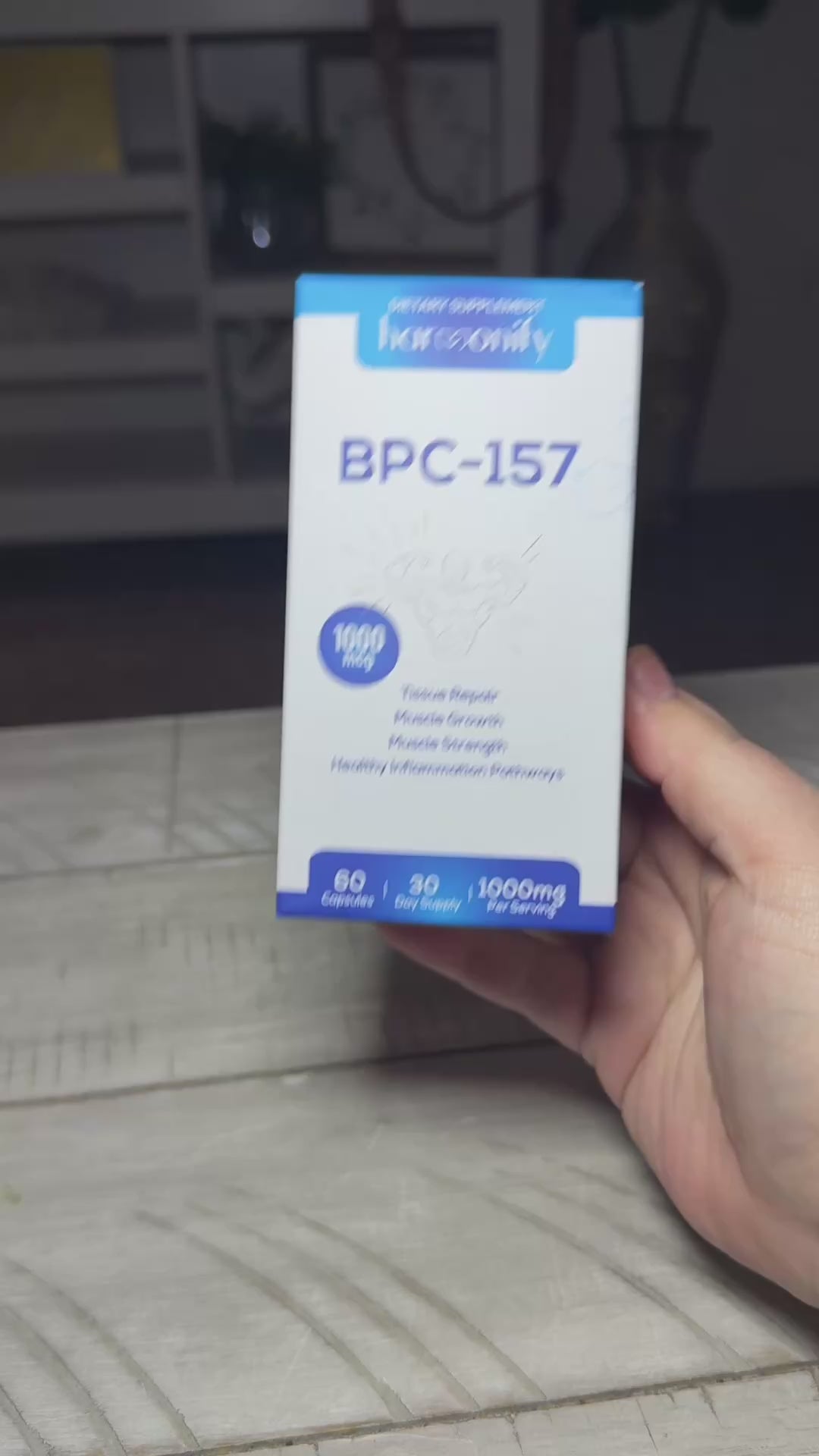 BPC 157 Peptide Capsules, High Potency BPC-157, New Protective Compound for Muscle & Workout Recovery for Faster Recovery & Gut Healing, Gluten Free Supplement, 60 Capsules