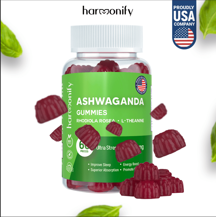 HARMONIFY Ashwagandha & KSM - 66 Gummies with Mixed Rosea and L Theanine, 1000 mg - HARMONIFY - HARMONIFY Ashwagandha & KSM - 66 Gummies with Mixed Rosea and L Theanine, 1000 mg - HARMONIFY - HARMONIFY Ashwagandha & KSM - 66 Gummies with Mixed Rosea and L Theanine, 1000 mg - HARMONIFY - Ashwagandha Gummy Mixed Rosea, Stress Management KSM - 66 with L Theanine, Vegan Plant Based, Non - GMO, Relax and Restore 1000 mg - HARMONIFY - Ashwagandha Gummy Mixed Rosea, Stress Management KSM - 66 with L Th