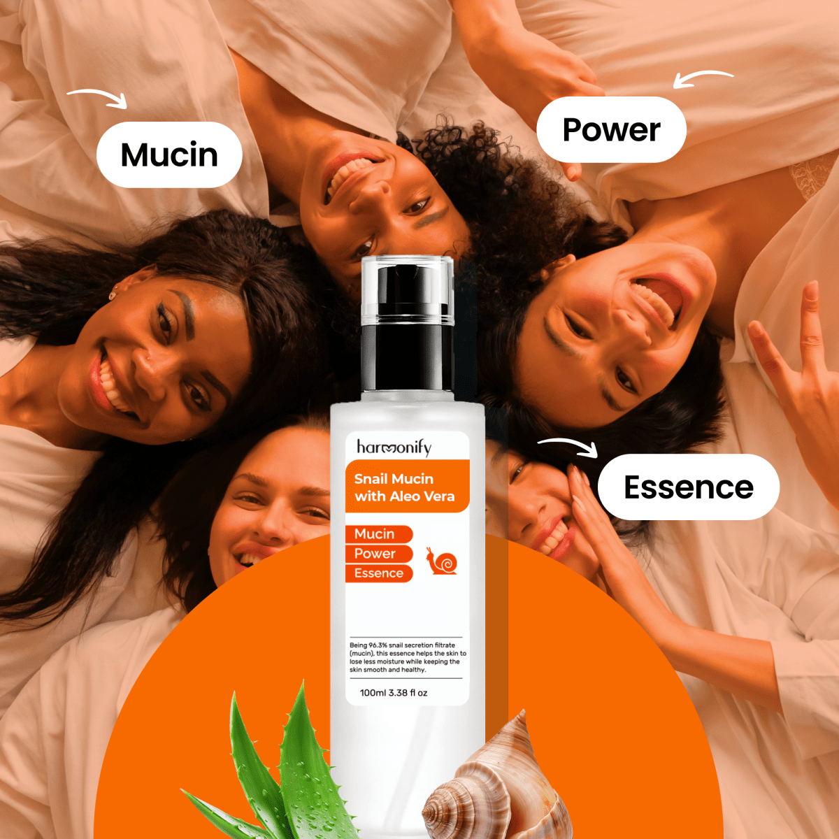 HARMONIFY Snail Mucin Serum, 96,3% Power Repairing Essence 3.38 fl.oz - HARMONIFY - HARMONIFY Snail Mucin Serum, 96,3% Power Repairing Essence 3.38 fl.oz - HARMONIFY - HARMONIFY Snail Mucin Serum, 96,3% Power Repairing Essence 3.38 fl.oz - 069 - HRF - SnailMucin - HARMONIFY - Beauty - 850056258180 - 069 - HRF - SnailMucin - HARMONIFY - Beauty - 850056258180